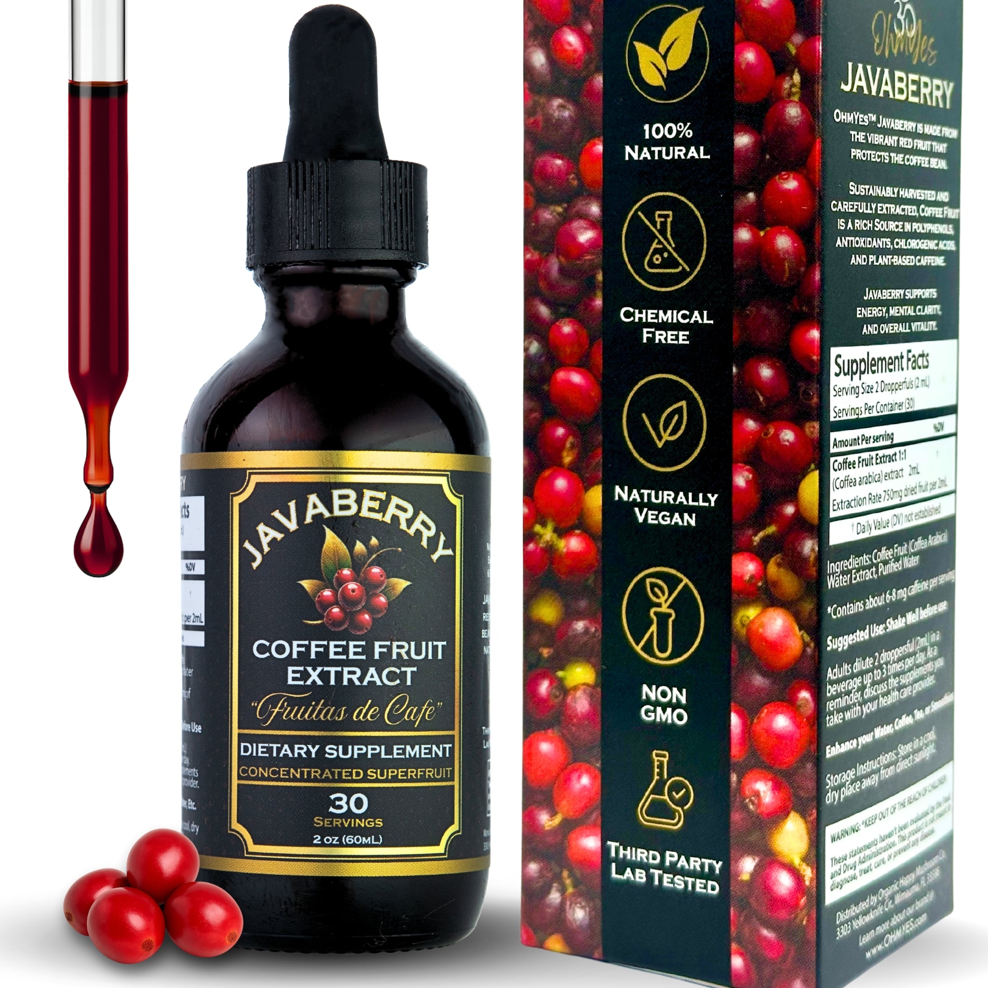 Javaberry - Coffee Fruit Extract - 30 servings (60mL) – ohmyes