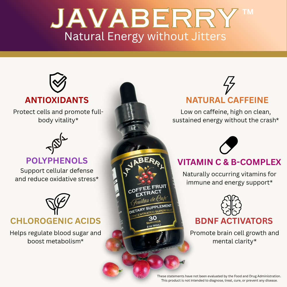 Javaberry Coffee Fruit Extract – Natural Energy + Antioxidants | OhmYe ...
